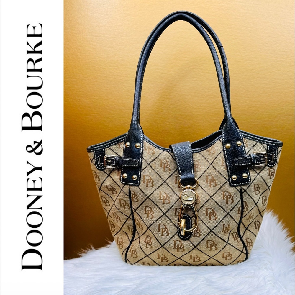{ Dooney & Bourke } : Signature Canvas & Leather Handbag
